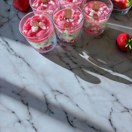Strawberry vanilla cream Custom scented candles/wax melts